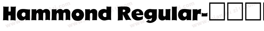 Hammond Regular字体转换
